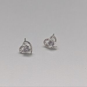.925 Heart Earrings